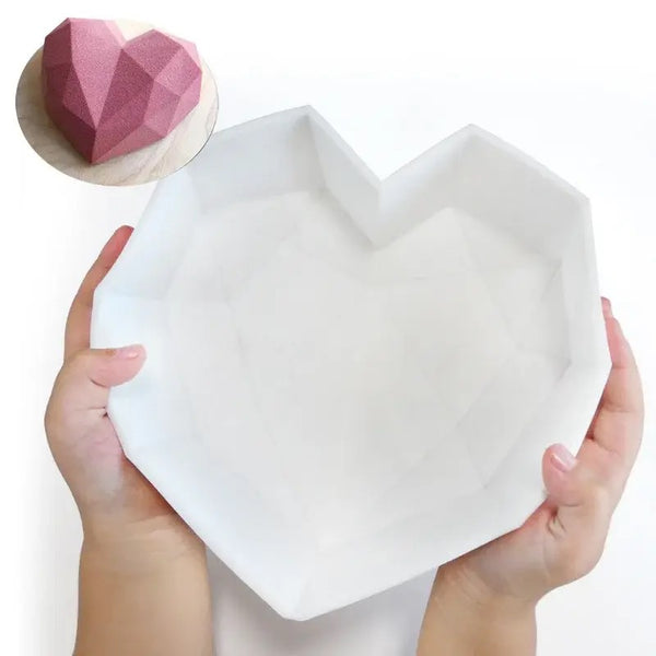 Moule silicone cœur origami