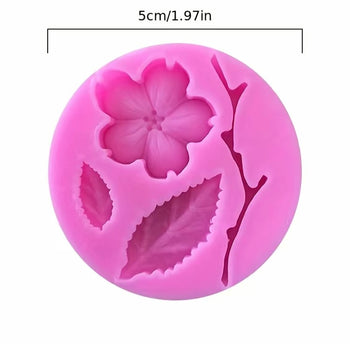 Mini moule fleur et branche