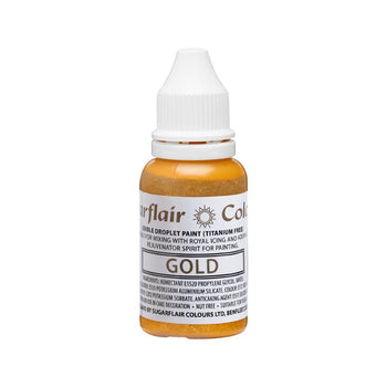 Peinture comestible Or Sugarflair