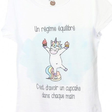 Tee-shirt « un régime équilibré »