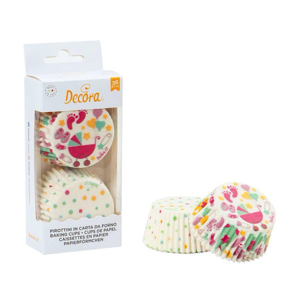 6 Caissettes Cupcakes Fleurs et Or pour l'anniversaire de votre enfant -  Annikids